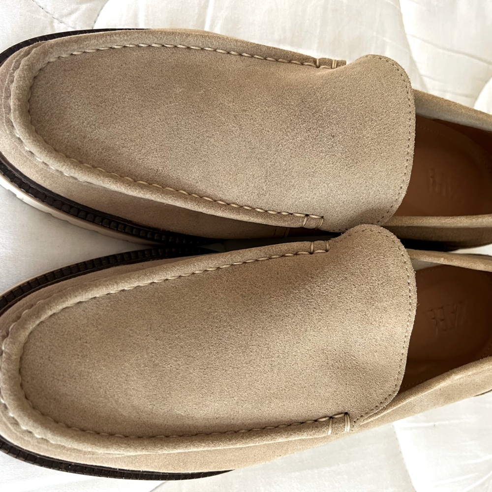 Men’s casual suede lug sole loafers